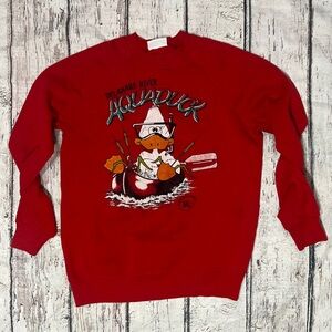 Vintage Delaware River Aquaduck 1980s Crewneck Travel Tourism Sweatshirt